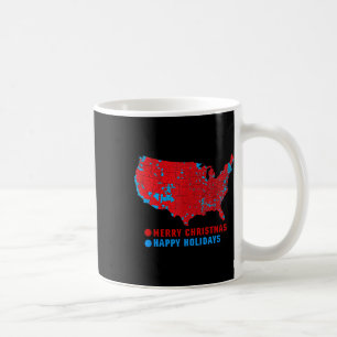 Caneca De Café Mapa Eleitoral 2024 Merry Christmas Trump