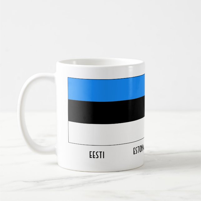 Caneca De Café Mapa estoniano de mug (Esquerda)