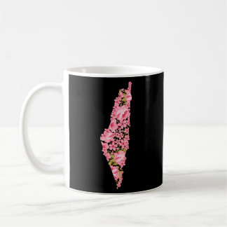 Caneca De Café Mapa Flor Palestino