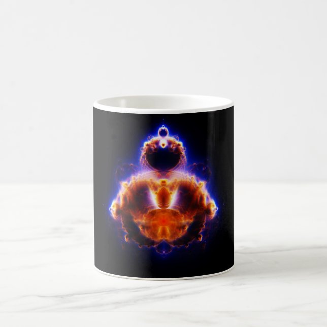 Caneca De Café Mapa Mandelbrot Gautama Buddha ajustado de (Centro)