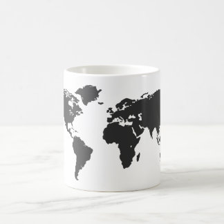 Caneca De Café Mapa mundial