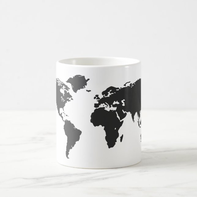Caneca De Café Mapa mundial (Centro)
