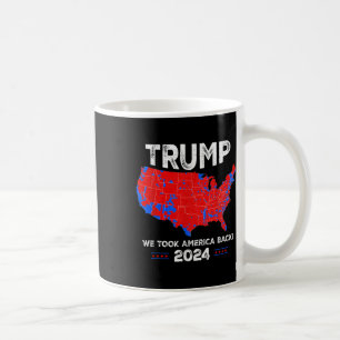 Caneca De Café Mapa Patriótico Vermelho E Azul, Donald Trump, Nós