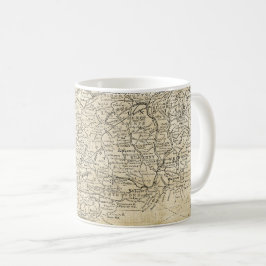 Caneca De Café Mapa Vintage de Munster Leinster, Irlanda do Sul