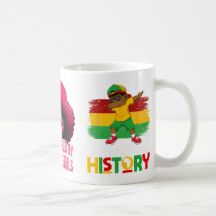 Caneca De Café Mapa Vintage do Mês da História Negra África Orgul