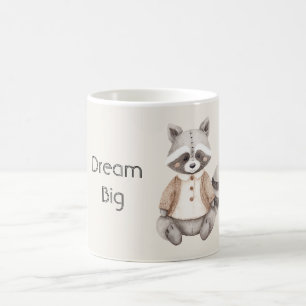 Caneca De Café Mapache Sonha Grande