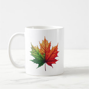 Caneca De Café Maple Fall Leaf Classic Cerâmica