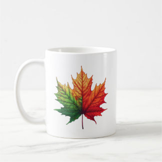 Caneca De Café Maple Fall Leaf Classic Cerâmica