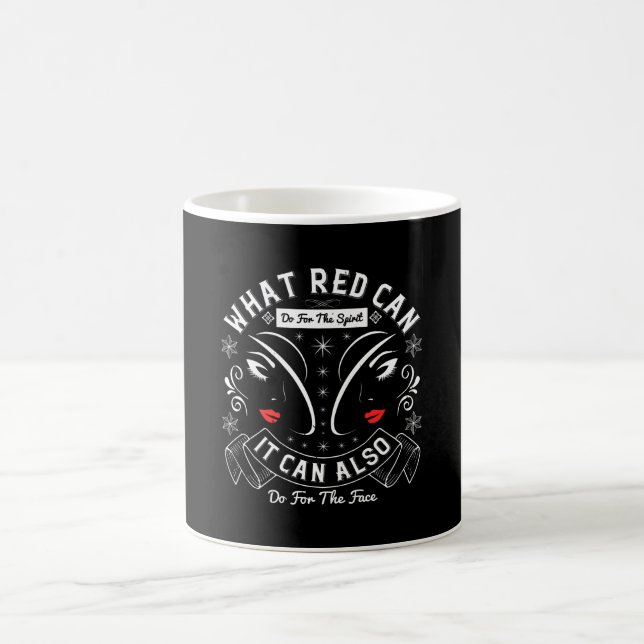 Caneca De Café Maquiagem - O Que O Vermelho Pode Fazer Pelo Espír (Centro)