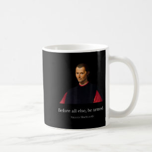 Caneca De Café Maquiavelli Cita Arte Da Guerra Sábio Maquiavélico