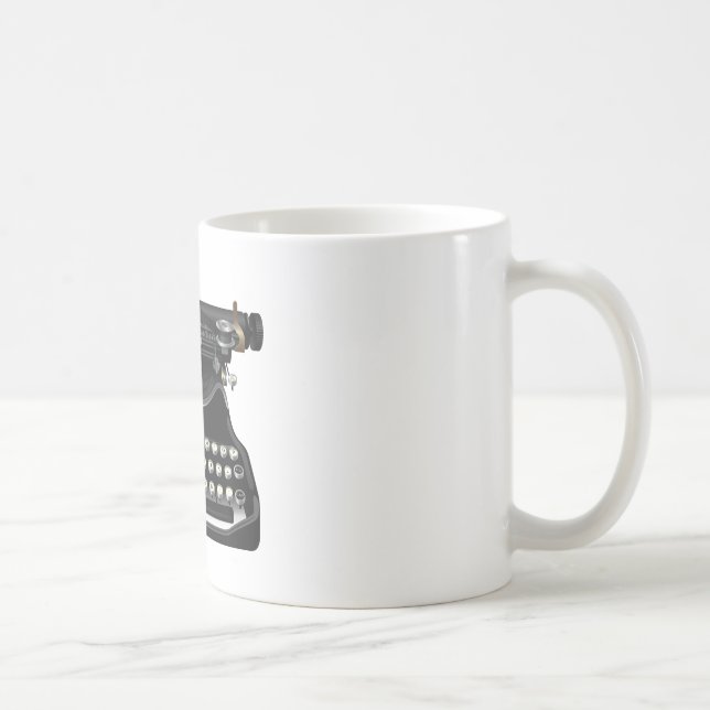 Caneca De Café Máquina de escrever antiga (Direita)