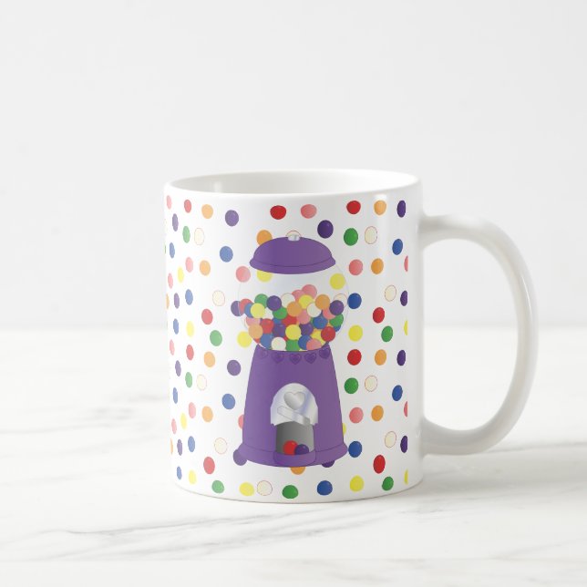 Caneca De Café Máquina de Gumball Roxo (Direita)