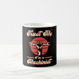 Caneca De Café Máquina Mecânica CNC Machinist - Ideia de Presente