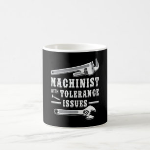 Caneca De Café Máquina Mecânica Machinista CNC-Machinista Ideia d