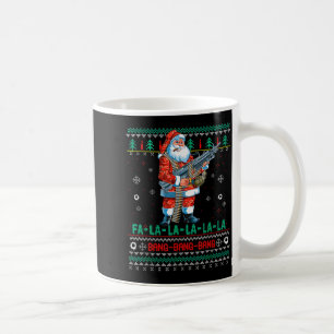 Caneca De Café Máquina Papai Noel Arma Amante Camisola Feia de Na