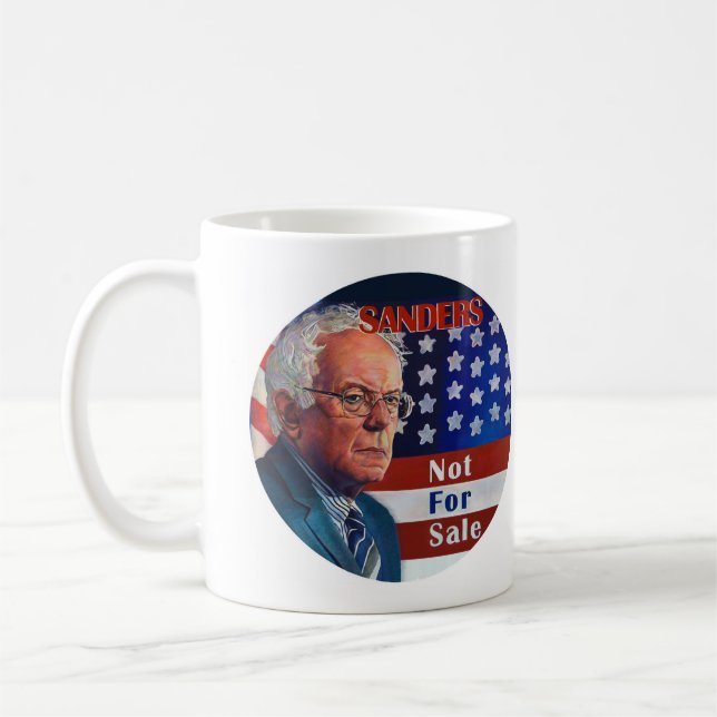 Caneca De Café Máquinas de lixar de Bernie para o presidente (Esquerda)