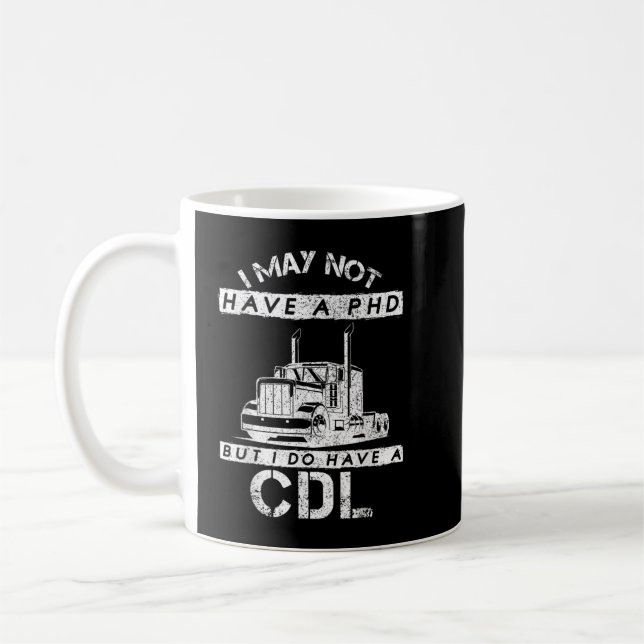Caneca De Café Maquinista Diesel Heartbeat Semirreboque (Esquerda)
