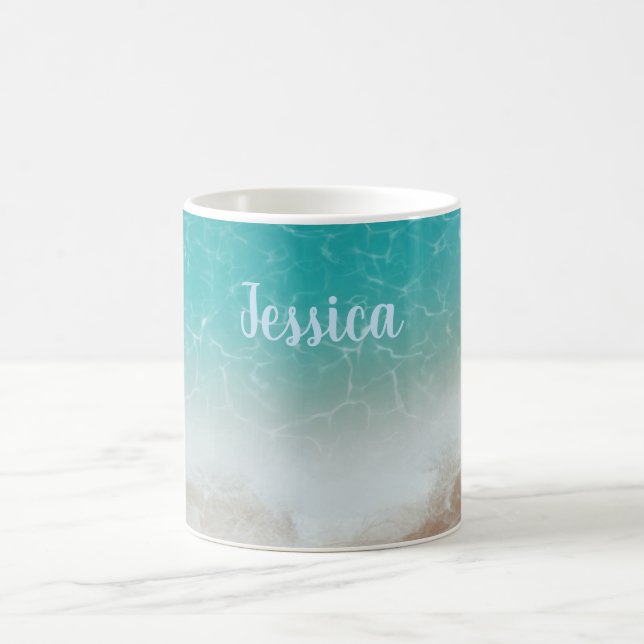Caneca De Café Mar e Praia de Cima Personalizado (Centro)