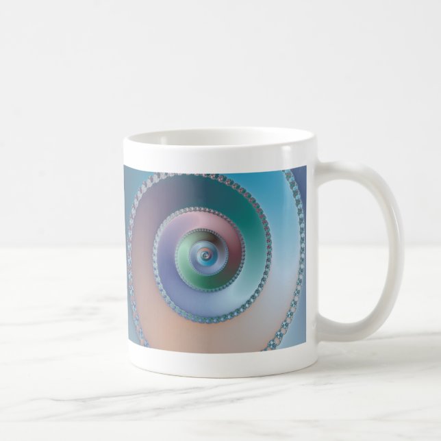 Caneca De Café Mar Shell - Fractal (Direita)