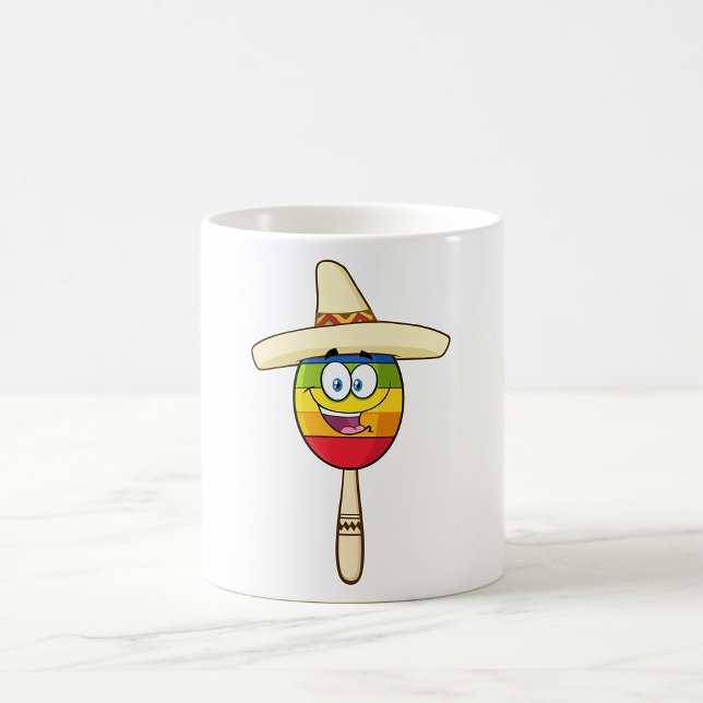 Caneca De Café Maraca com Sombrero Colorida Festa (Criador carregado)