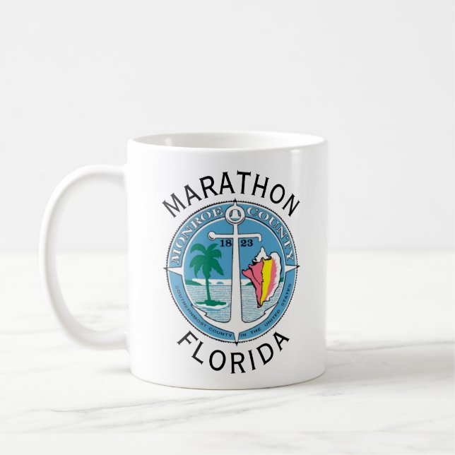 Caneca De Café Marathon - Florida Keys (Esquerda)