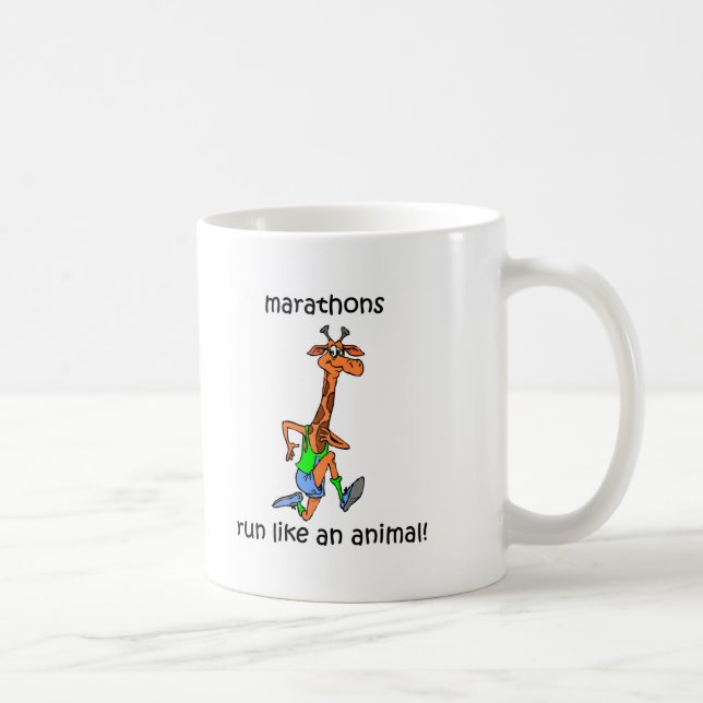 Caneca De Café Maratona bonito e engraçada (Direita)