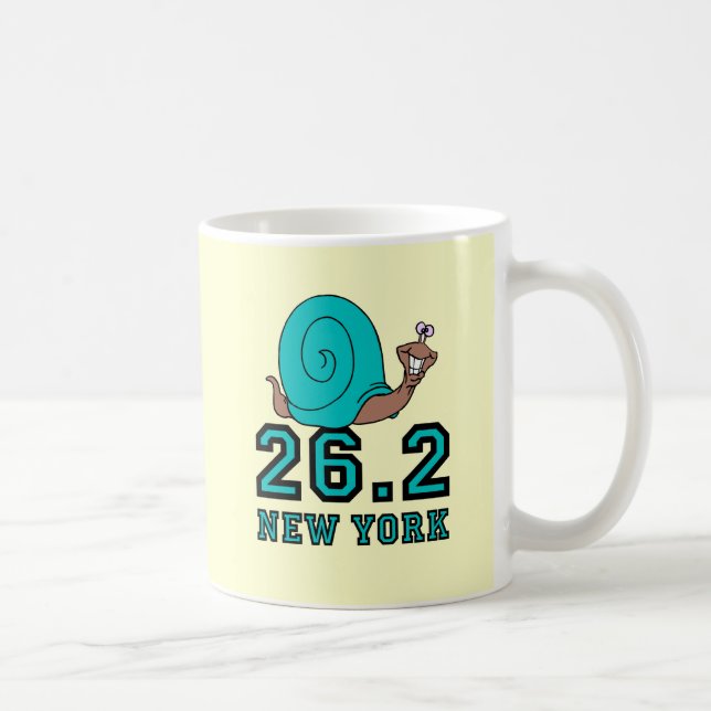 Caneca De Café Maratona engraçada de New York (Direita)