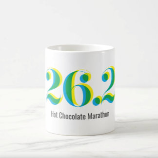 Caneca De Café Maratona Personalizada 26.2 Executando Texto Negri