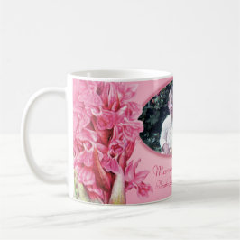 Caneca De Café Maravilhosa mãe rosa-orquídea-flor 