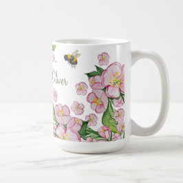 Caneca De Café Maravilhosas flores e е de macieiras