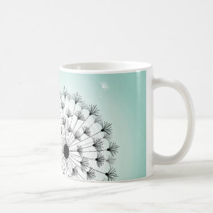 Caneca De Café Maravilhoso Dandelions Blue Mug