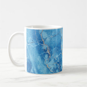 Caneca De Café Marble Elegance: Superfície Texturizada Natural.