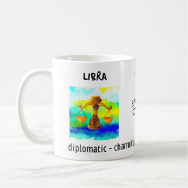 Caneca De Café marca d'água Libra zodiac e características