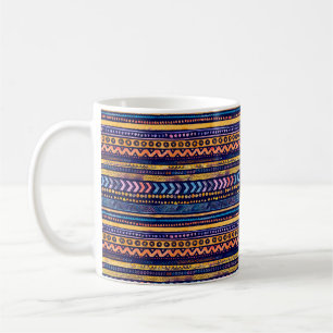 Caneca De Café Marca de Água Sem Costura Patente Ornamental Triba