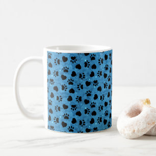 Caneca De Café Marca de Pata Amantes de Gatos Coração de Gatinho 