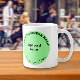 Caneca De Café Marca empresarial leve e rodada sobre Mug