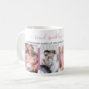 Caneca De Café Marca Nana Novíssima Personalizada com 4 Fotos