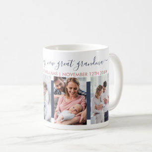 Caneca De Café Marca Nova Avó Bisavó 4 Foto Personalizada