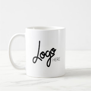 Caneca De Café Marca profissional do logotipo Branco