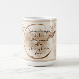 Caneca De Café Marcador de livro com citação de café para amantes