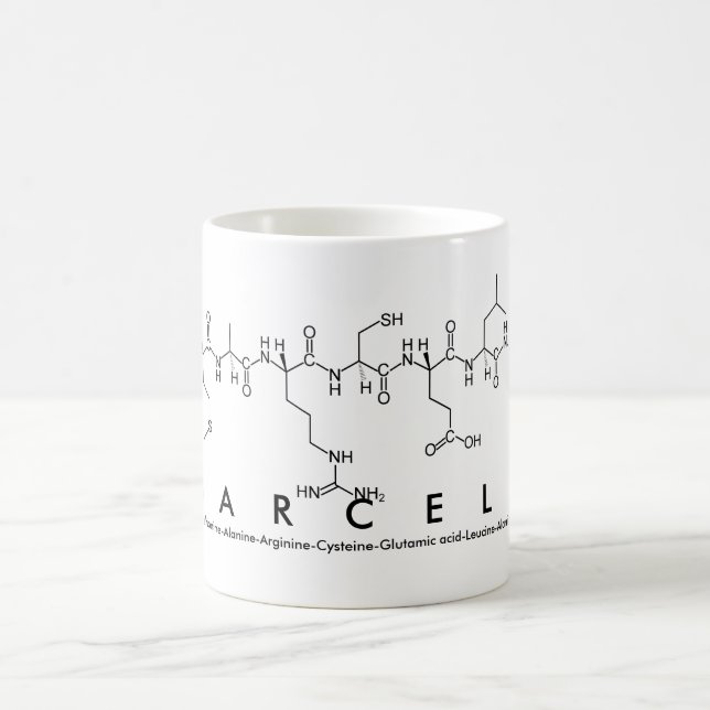 Caneca De Café Marcela peptide nome mug (Centro)