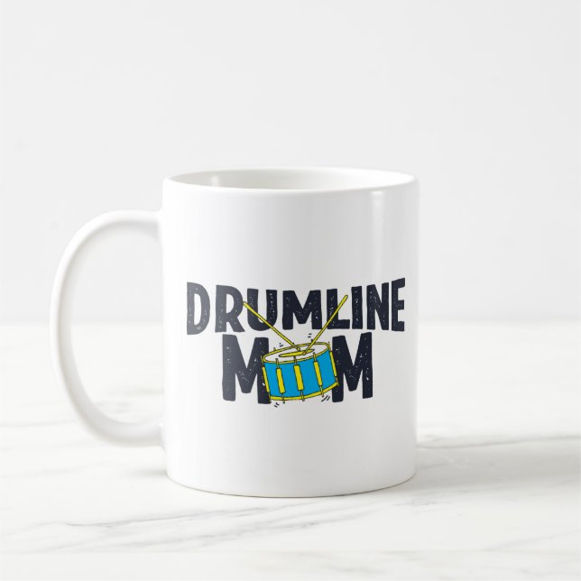 Caneca De Café Marching Banda Drumline Corps Mãe (Esquerda)