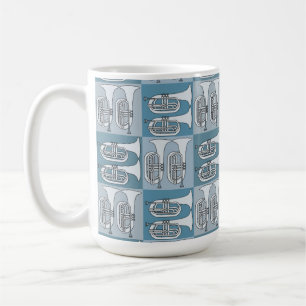 Caneca De Café Marching Baritone Crosshatch