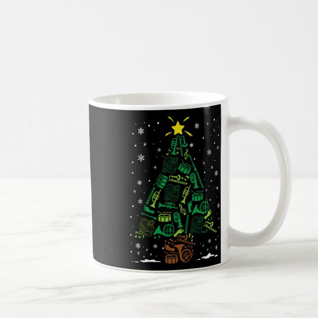 Caneca De Café Marching Nd Instrument Family Matching Christmas T (Direita)