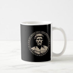 Caneca De Café Marco Aurélio Motivacional Citação Sobre Medo