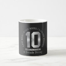 Marco de 10 Anos de Aniversário - Uma Década Forte