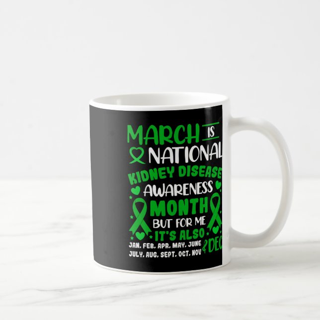 Caneca De Café Março é Sensibilização Nacional para a Doença Rena (Direita)