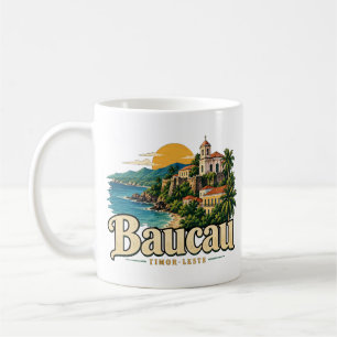 Caneca De Café Marco Histórico de Baucau Timor-Leste Arte de Viag