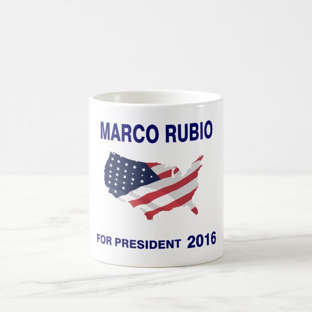 Caneca De Café Marco Rubio para o presidente 2016 (Centro)