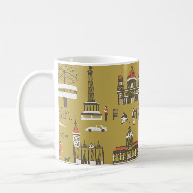 Caneca De Café Marcos e monumentos de Berlim (Esquerda)